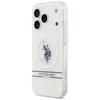 Us Polo Assn US Polo DH and Bottom Stripe Logo MagSafe dėklas skirtas Apple iPhone 17 Pro baltos spalvos