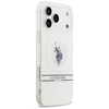 Us Polo Assn US Polo DH and Bottom Stripe Logo MagSafe dėklas skirtas Apple iPhone 17 Pro Max baltos spalvos
