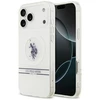 Us Polo Assn US Polo DH and Bottom Stripe Logo MagSafe dėklas skirtas Apple iPhone 17 Pro Max baltos spalvos