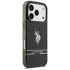 Us Polo Assn US Polo DH and Bottom Stripe Logo MagSafe dėklas skirtas Apple iPhone 17 Pro juodos spalvos