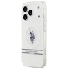 Us Polo Assn US Polo DH and Bottom Stripe Logo MagSafe dėklas Apple iPhone 17 Pro baltos spalvos