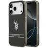 Us Polo Assn US Polo DH and Bottom Stripe Logo MagSafe dėklas skirtas Apple iPhone 17 Pro juodos spalvos