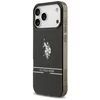 Us Polo Assn US Polo DH and Bottom Stripe Logo MagSafe dėklas skirtas Apple iPhone 17 Pro Max juodos spalvos