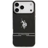 Us Polo Assn US Polo DH and Bottom Stripe Logo MagSafe dėklas skirtas Apple iPhone 17 Pro Max juodos spalvos