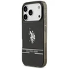 Us Polo Assn US Polo DH and Bottom Stripe Logo MagSafe dėklas skirtas Apple iPhone 17 Pro juodos spalvos
