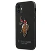 Us Polo Assn US Polo USHCP12SPUGFLBK Apple iPhone 12 mini 5,4" telefono dėklas juodos spalvos Polo Embroidery Collection