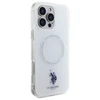 Us Polo Assn US Polo IML Ring MagSafe Apple iPhone 16 Pro Case - dėklas telefonui baltos spalvos