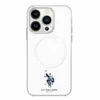 Us Polo Assn US Polo IML Ring MagSafe iPhone 16 - dėklas teleofnui baltos spalvos