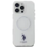 Us Polo Assn US Polo IML Ring MagSafe Apple iPhone 16 Pro Max - dėklas telefonui baltos spalvos