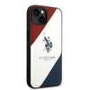 Us Polo Assn US Polo USHCP14SPSO3 Apple iPhone 14 6.1" dėklas telefonui baltos spalvos Tricolor Embossed