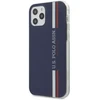 Dėklas Us Polo "Tricolor Vertic Stripes Cover iPhone 12 / 12 Pro" Mėlyna