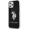 „Us Polo Assn“ blizgus „US Polo“ dėklas su dideliu logotipu, skirtas „iPhone 12 / 12 Pro 6.1“ - Juodas