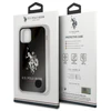 Us Polo Assn US Polo USHCP12STPUHRBK Apple iPhone 12 mini 5,4" telefono dėklas juodos spalvos Shiny Big Logo