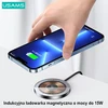 USAMS indukcinis įkroviklis US-CD183 magnetic 15W juodos spalvos CD183CDX01