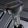 USAMS automobilinis įkroviklis 1xUSB-C 3xUSB-A C34 48W 3A+C PD Fast Charge juodos spalvos CC170CC01 (US-CC170)