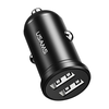USAMS automobilinis įkroviklis 2xUSB 2,4A Minijuodos spalvos CC114TC01 (US-CC114)