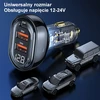 USAMS automobilinis įkroviklis 2xUSB+1xUSB-C 80W Fast Charge mėlynas CC159CC02 (US-CC159)