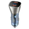 USAMS automobilinis įkroviklis C29 45W 2xUSB-A Fast Charge šviesiai auksinė/light auksinis CC154CC01(US-CC154)