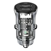 USAMS automobilinis įkroviklis C31 3A 2xUSB-A Fast Charge juodos spalvos CC162CC01(US-CC162)
