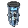 USAMS automobilinis įkroviklis C31 3A 2xUSB-A Fast Charge mėlynos spalvos CC162CC02 (US-CC162)