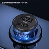 USAMS automobilinis įkroviklis C31 3A 2xUSB-A Fast Charge mėlynas CC162CC02 (US-CC162)