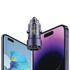 Automobilinis įkroviklis 60W Fast Charge USAMS C39 USB+USB-C juodos spalvos CC208CC01 (US-CC208)