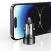 Automobilinis įkroviklis 60W Fast Charge USAMS C39 USB+USB-C juodos spalvos CC208CC01 (US-CC208)