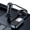 USAMS automobilinis įkroviklis C40 3xUSB+2xUSB-C 165W PD+QC Fast Charge juodos spalvos CC213CC01 (US-CC213)