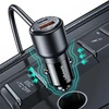 USAMS automobilinis įkroviklis C40 3xUSB+2xUSB-C 165W PD+QC Fast Charge juodos spalvos CC213CC01 (US-CC213)