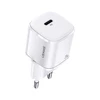 USAMS Tinklo įkroviklis 1xUSB-C T36 mini 20W (only head) PD3.0 Fast Charging baltos spalvos CC124TC02 (US-CC124)