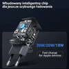 USAMS Tinklo įkroviklis 1xUSB-C T45 30W PD3.0 Fast Charging +kabelis U63 USB-C/Lightning juodos spalvos UXTZH01 (USAMS-UX)