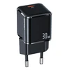 USAMS Tinklo įkroviklis 1xUSB-C T45 mini 30W (only head) PD3.0 Fast Charging juodos spalvos CC148TC01 (US-CC148)