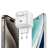 USAMS Laidinis įkroviklis 1xUSB-C su suvyniojamu kabeliu Lighning Retractable PD+QC 35W Gan Fast Charging juodos spalvos XMF Series CC209TC01 (US-CC209)