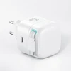 USAMS Laidinis įkroviklis 1xUSB-C su suvyniojamu kabeliu USB-C Retractable PD+QC 35W Gan Fast Charging juodos spalvos XMF Series CC202TC01 (US-CC202)