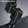 USAMS laidinis įkroviklis 1xUSB-C + 1xUSB T43 33W (only head) PD3.0 + QC3.0 Fast Charging baltos spalvos CC144TC02