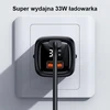 USAMS Tinklo įkroviklis 1xUSB-C+1xUSB T46 33W (only head) PD3.0 +QC3.0 Fast Charging juodos spalvos CC152TC01 (US-CC152)
