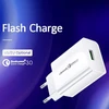USAMS laidinis įkroviklis 1xUSB T22 18W 3A QC3.0+ kabelis USB-C 1m baltos spalvos (T48) T48OCLN01
