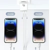USAMS Tinklo įkroviklis 2xUSB-C T54 40W (only head) PD Fast Charging baltos spalvos CC172TC02 (US-CC172)