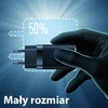 USAMS Tinklo įkroviklis T41 USB-C+USB GaN 47W PD+QC (only head) Fast Charging juodos spalvos CC137TC01 (US-CC137)