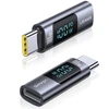 Adapteris USB-C - USB-C Digital Ekranas 100W USAMS AU18 SJ682TC01 (US-SJ682) steel/aluminum
