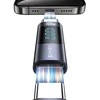 Adapteris USB-C - USB-C Digital Ekranas 100W USAMS AU18 SJ682TC01 (US-SJ682) steel/aluminum