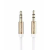 USAMS Adapteris audio jack 3,5m - 3,5m 1m balta baltas YP102 (YP-01)