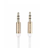 USAMS Adapteris audio jack 3,5m - 3,5m 1mbaltos spalvos YP102 (YP-01)