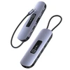 USAMS šakotuvas HUB 10in1 3xUSB 3.0/TF/SD/ USB-C/HDMI/RJ45/VGA PD100W pilkos spalvos SJ644HUB01 (US-SJ644)