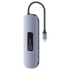 USAMS šakotuvas HUB 10in1 3xUSB 3.0/TF/SD/ USB-C/HDMI/RJ45/VGA PD100W pilkos spalvos SJ644HUB01 (US-SJ644)