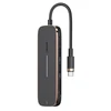 USAMS Adapteris šakotuvas 2xUSB + USB-C + HDMI + Micro SD+SD juodos spalvos SJ575hub01 (US-SJ575)