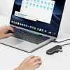 USAMS Adapteris šakotuvas 2xUSB + USB-C + HDMI + Micro SD+SD juodos spalvos SJ575hub01 (US-SJ575)