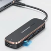 USAMS Adapteris šakotuvas 3xUSB + USB-C + HDMI juodos spalvos SJ578 šakotuvas 01 (US-SJ578)