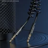 USAMS Adapteris Spring audio jack 3,5mm -3,5mm 1,2m juoda juodas SJ256YP01 (US-SJ256)