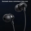 USAMS ausinės stereo EP-47 3.5mmjuodos spalvos 1,2m HSEP4701 (US-SJ594)